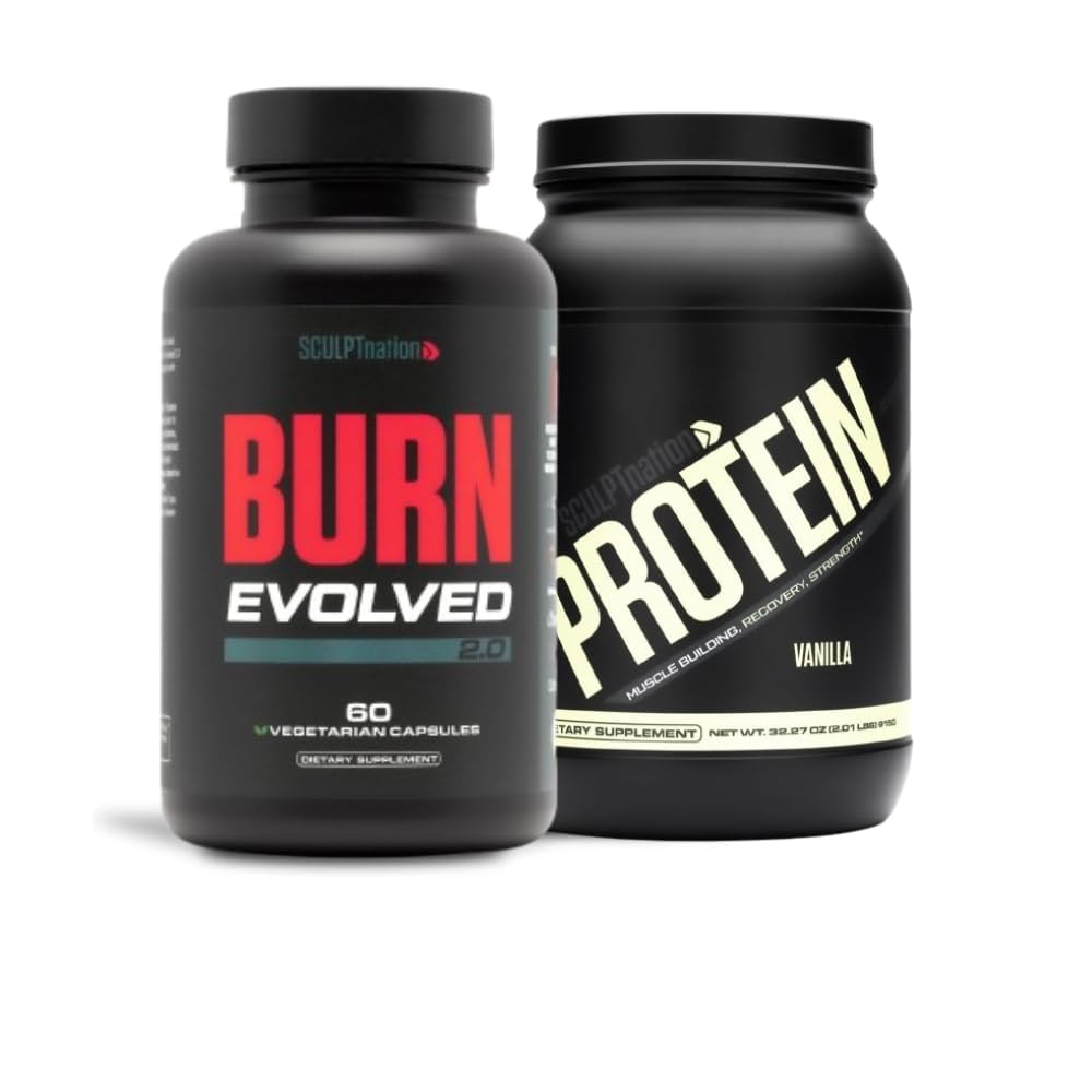 Nation af V Shred Burn Evolved 2.0 og protein Vanilla Powder Bundle