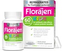 Florajen Kids Probiotiske - Daglig Gut & immunforsvar til børn 6 måneder og op - Forstoppelse, Bloating, & fordøjelsesbesvær Relief - Køler for friskhed og potens - 60 kapsler