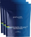 ProHealth Longevity Collagen Peptider Powder - for mennesker over 40. 20g Multi Collagen. 2g Pro- Collagen. Hyaluronsyre. Type I, II, III, V, X for Joints, Bones, Hår, Hud, Muskler, Gut - (3 Pack)
