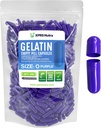 XPRS Nutra Størrelse 0 Tomme kapsler - 500 Tomme Gelatine kapsler - Piller selv Capsule Fyldning - Pure Bovin Pill Gel Caps til Do- It- Yourself Kosttilskud (lilla)