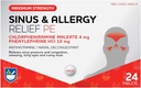 Rite Aid Sinus & Allergy Relief PE tabletter, Maksimal styrke - 24 Tæl 124; Antihistamin og Nasal Decongestant
