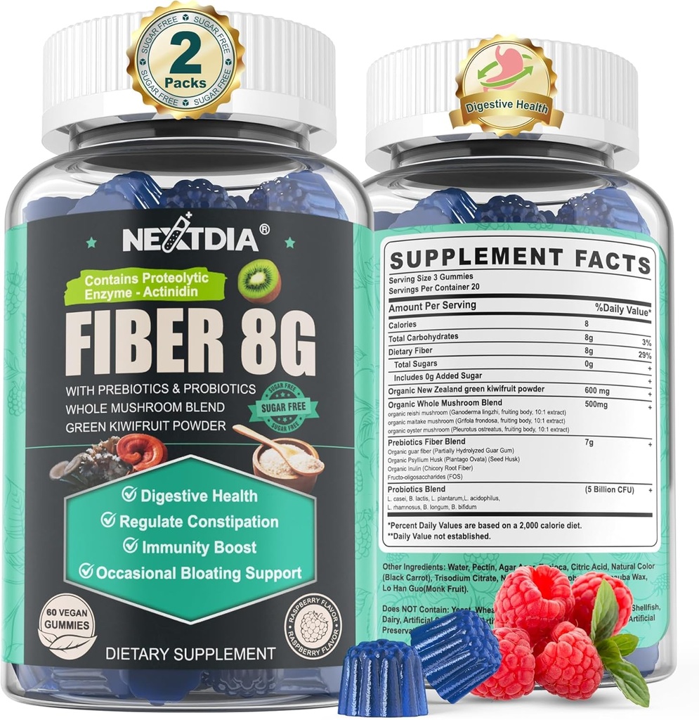 Sugar Free Prebiotic Fiber Supplement til kvinder & mænd