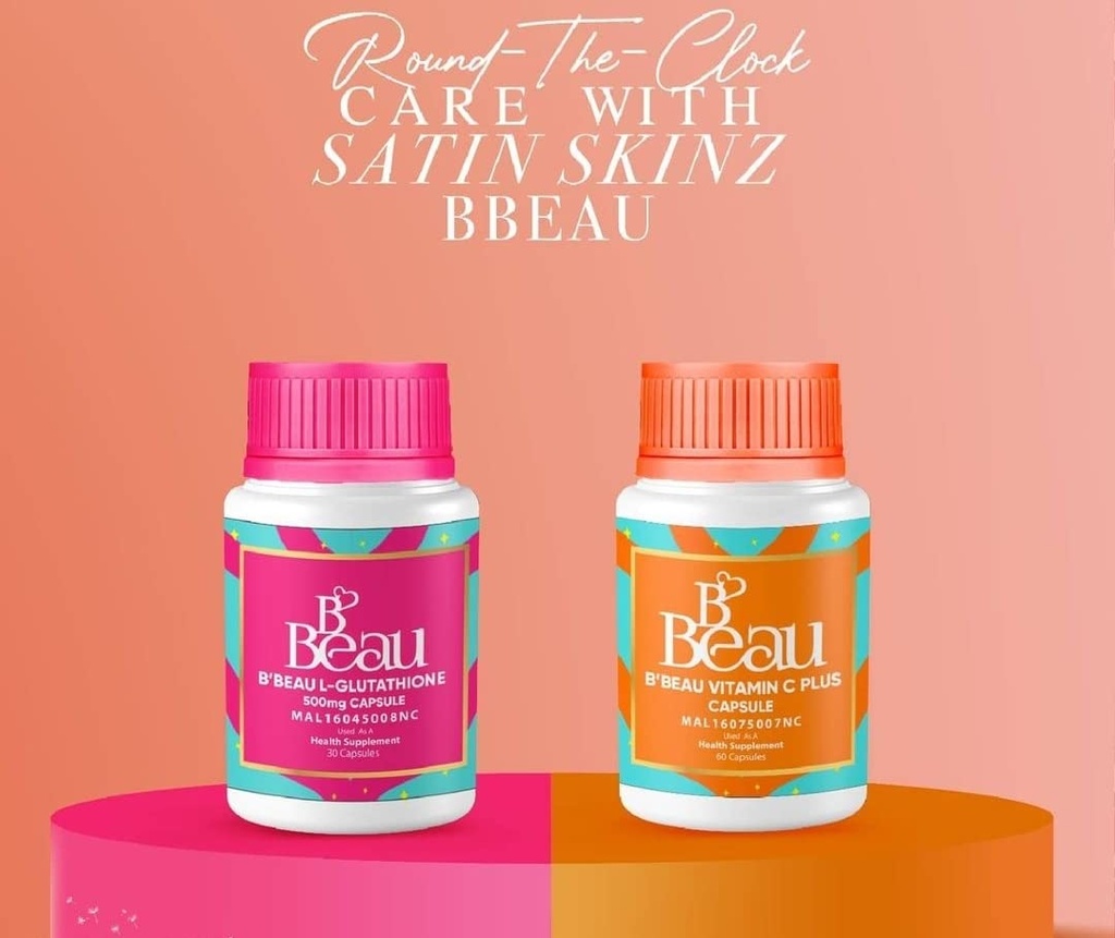 B 'Beau L- Glutathione 500mg Og B' Beau Vitamin C Capsule