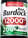 FITO MEDIC 'S Lab er 124; Burdock Root er 124; Burdock Root Organic er 124; 200 Kapsler er 124; 12000 mg er 124; Burdock er 124; Ultra høj Absorption.