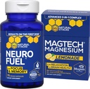 NATURAL STACKS MagTech Magnesium Lemonade + NeuroFuel Nootropic Bundle - Supports Focus & Brain Health* - 45 Total Servings