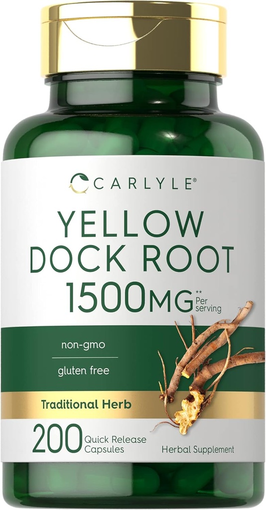 Carlyle Yellow Dock Root Capsules 1500mg