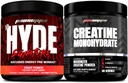 PROSUPPS Hyde Signature Vedvarende præ-træning, frugt Punch og Creatin 300 Bundle