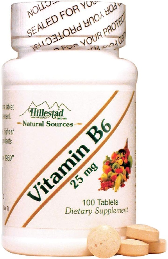 Dialyvite Hillestad Pharmaceuticals - B6-vitamin 25 mg - 100 tabletter