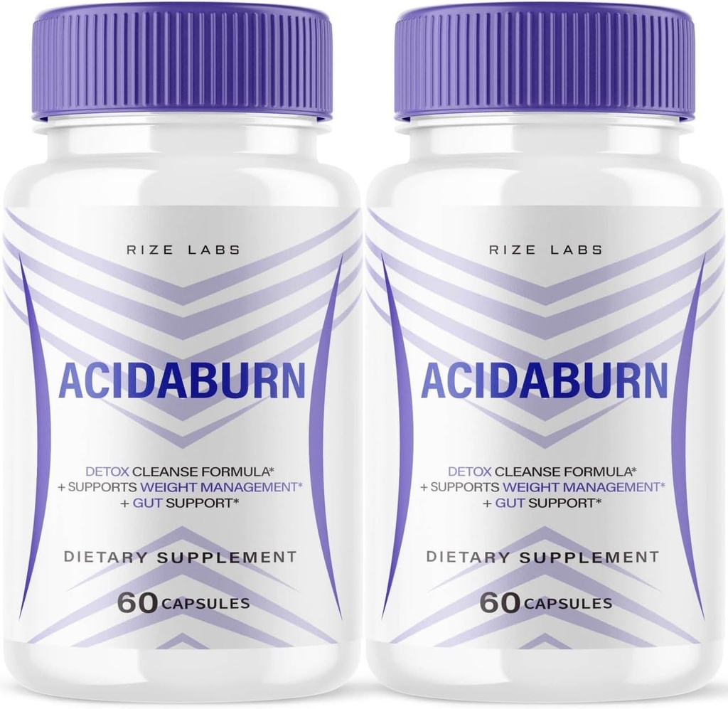(2 Pack) Acidaburn Capsules, Acidaburn Advanced Pill for Healthy Weight Loss, Acidaburn Active Lifestyle for a Better Life, Acidaburn Maximum Strength Formula, Acidaburn Reviews (120 Capsules)