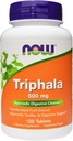 NOW Triphala, 500 mg, 120 Tablets (Pack of 2)