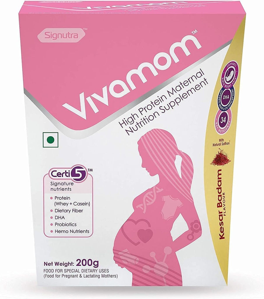 BETT Vivamom ® Maternal Nutrition in Graviditet & Amning (Kesar Badam, 200g)