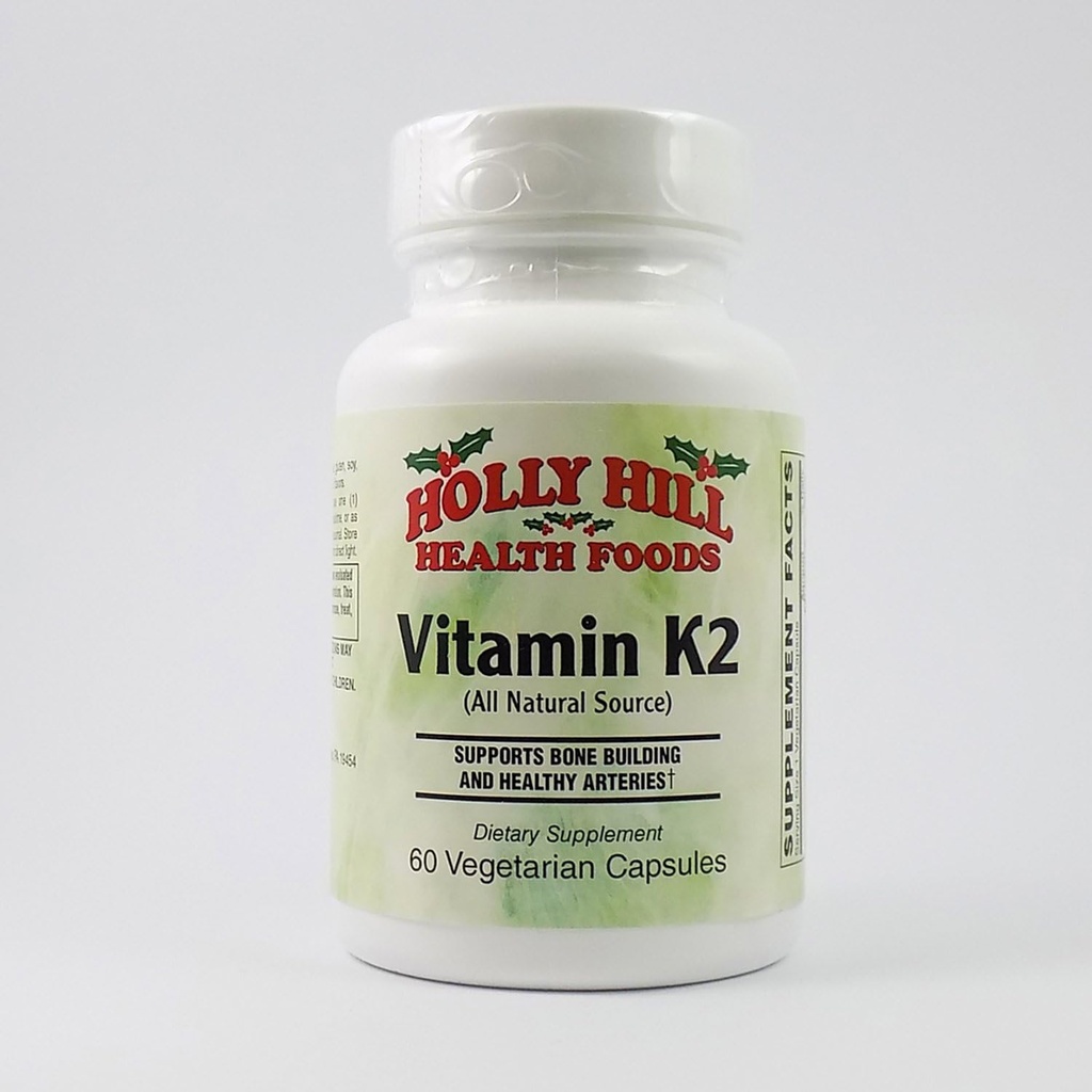 Holly Hill Health Foods, Vitamin K2, 60 Vegetarian Capsules