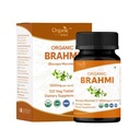 Brahmi 120 Tablets - USDA Organic Bacopa Monnieri Supplement - Understøtter fokus, ro og hukommelse - Urte Nootrop *