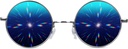GloFX Diffraktion Glasser 124; Hippie og Pilot Style Metal Frame med spejl Lens og 3D Prisme Rainbow Effect