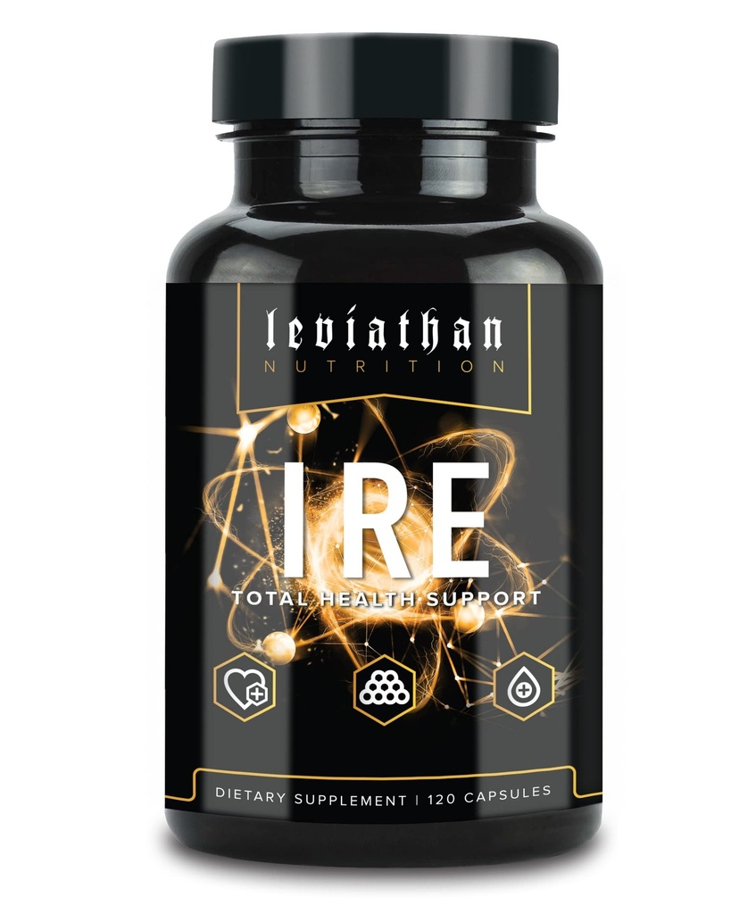 Leviathan IRE Complete Health Support - Samlet sundhed & Antioxidant Support med Longvida ® Optimeret gurkemeje, Grape Seed, Berberine, Arjuna og Resveratrol