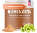 Amla Powder Superfood Supplement med Græskar Spice, 20x Ultra Koncentreret Amla, Lavet med kanel, Ingefær, Nutmeg, Cloves, Allspice, Cardamom, Indian Gooseberries, Græskar Spice, 90 Servere