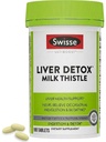 Swisse Milk Thistle Lever Cleanse Detox & Repair Detox; Lever Detox & Liver Support Detox 124; Milk Thistle + Turmerisk + Artichoke Extract