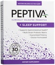 Peptiva 26 Millioner CFU Probiotisk og Sleep Support - Klinisk valideret Multi- Strain Probiotisk - Lactobacillus og Bifidobacterium, Melatonin - 30 Tæl