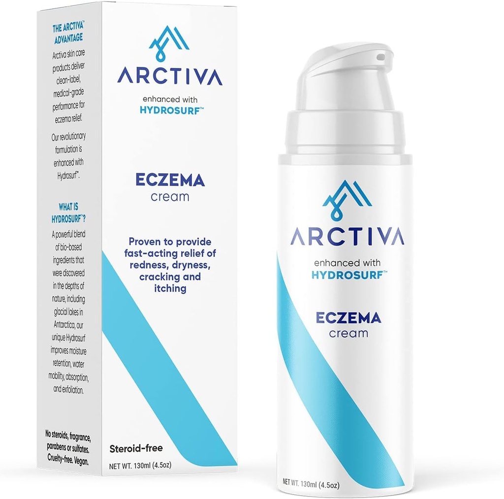 Eczema Cream med 1% kolloid havregryn til tør & Itchy Skin Relief Note 124; Eczema & Atopic Dermatitis Cream Treatment