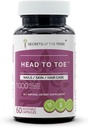 Gå til Toe 60 kapsler, 1000 mg, kamille, Heks Hazel, Pot Marigold, Gurkemeje, Stinging Nettle, Rosemary. Negle / hud / hårpleje (60 kapsler)