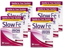 Slow Fe Slow Release Iron, Tablets 30 ea (pakning med 6)