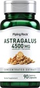 Piping Rock Astragalus Root Extract Capsules | 4500mg | 90 Count | Vegetarian, Non-GMO, Gluten Free Supplement