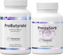 Tesseract Medicinsk forskning Optimal Gut & Prostata Bundle, Butyric Acid Complex Gastrointestinal og Prostata supplement