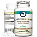 Hydrolyzed Collagen Capsules for Women – Hair Skin Nails & Joint Support – Advanced Collagen Supplement – 90 Capsules | Colágeno Hidrolizado para Mujer