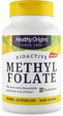 Sund oprindelse methylfolat 800 mcg (Quatrefolisk, non- GMO, biotilgængelig folat, gluten fri, Neurotransmitter Support), 120 Veggie Caps