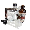SSKI Jod Kalium Iodide Solutions Mixing Kit indeholder nødvendige værktøjer og præ-Målt Kosttilskud Kalium Iodide krystaller. Bare tilsæt destilleret vand.