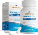 Probiotika for kvinder og mænd, Pro Formel, Dagligt Probiotisk tillæg, Hjælper Soothe Lejlighedsvis Abdominal Diskomfort & Bloating, 500 Billion CFU, 22 Strops, 52 Kapsler