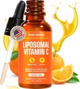 Liposomal Vitamin C Liquid 6000mg - High Absorption Liquid C Supplement for immunforsvar, Antioxidant & Hudsundhed - Non- GMO, Vegan, Gentle Formel - 2 fl oz