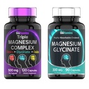 Triple Magnesium Complex 500 mg (120 kapsler) & Magnesium Glycinat 300 mg (90 kapsler)