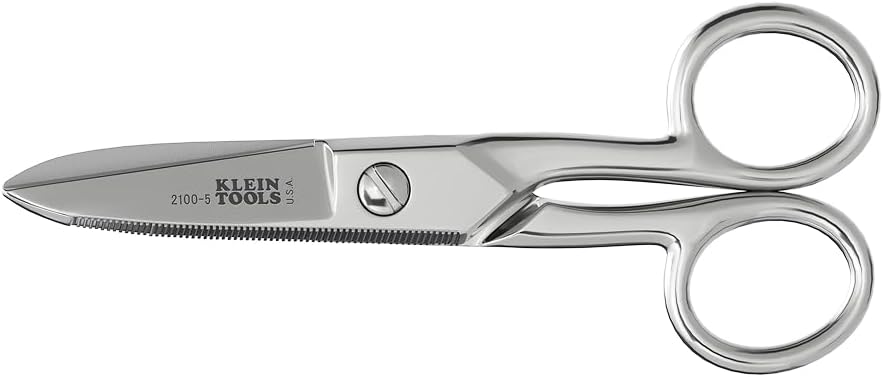 Klein Tools 2100- 5 Elektrician Saks, Lavet i USA, 5.25- Inch Compact Saks til Heavy- Duty Cutting og Lavspændingsarbejde, Multi- Formål