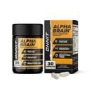 ONNIT Alpha Brain Nootrop Brain Supplement for fokus, hukommelse, mental Klarhed, kognitiv støtte med L- Theanin og vitamin B6, 30 Count Capsules