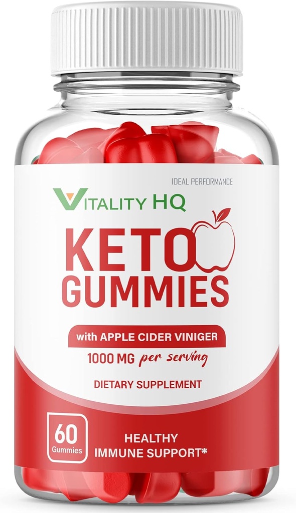 IDEAL YDEEVNE Vitality HQ Ketos Gummies Vitality Ketos ACV Gummies Vitality ACV Gummie Vitality Ketos Gummies (60 Gummies)