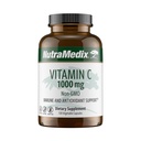 NutraMedic Vitamin C 1000mg - Antioxidanter Supplement for immunforsvar & hjertesundhed - C-vitamin fra ascorbinsyre - Vegan, non- GMO (120 vegetariske kapsler)