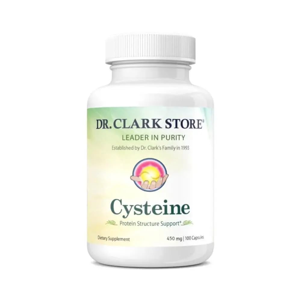 Dr. Clark Store Cysteine - 500 mg, 100 Gelatine kapsler, understøtter immunforsvar og luftvejssygdomme