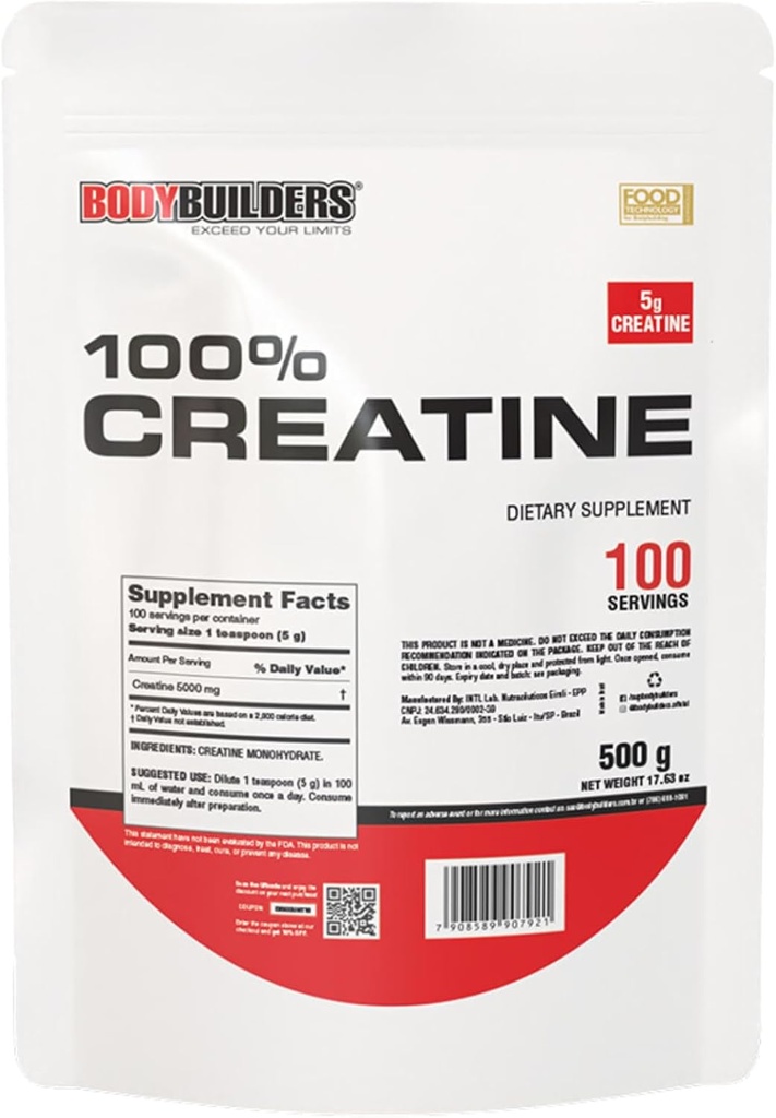 100% Creatin, Unflavored, 1.1lb, 100 Servere