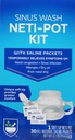 Rite Aid Neti Pot Nasal Rinse Kit med 30 salt packets - 1 Kit Rinse for voksne & Børn