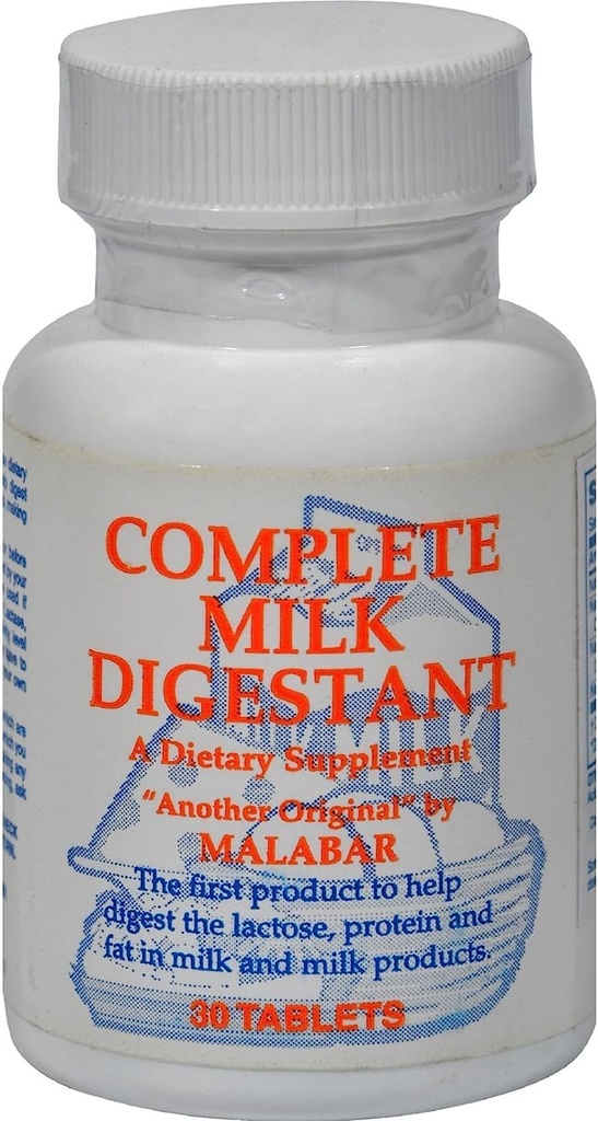 Malabar Complete Milk Digestant - 30 tabletter