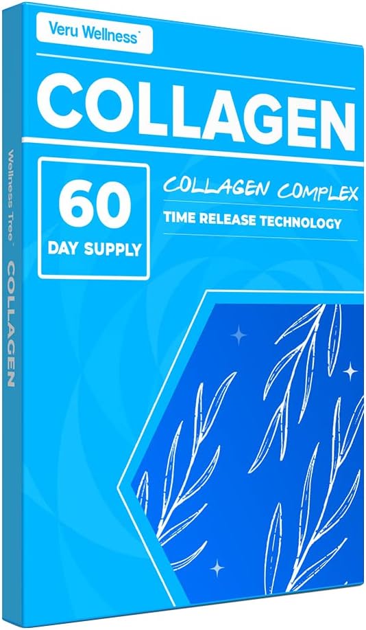 Veru Wellness Collagen Booster Patch - 60 Dag - Let at bruge - Support Hud, Fælles, Hår og negle