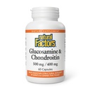 Naturlige faktorer Glucosamin & Chondroitin - Understøtter sunde Joints & Connective Tissue - Non-GMO & Gluten- Free - 60 kapsler (20 Servere)
