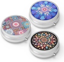 Pill Box 3 Segment Lille Pill Case, Portable for Pocket eller Purse Pill Organizer Pill Container Holder til at holde vitaminer, medicin, fiskeolie og kosttilskud (3PCS)