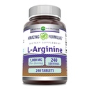 Amazing Formulas L- Arginin 1000mg Tablets ttesmå 124; Aminosyre tillæg for kvinder & mænd