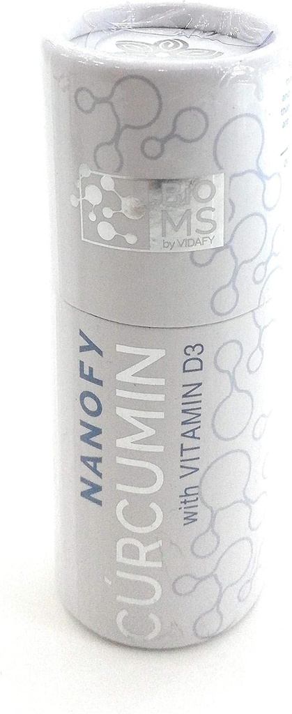 Gurkemeje med D3- vitamin. Nanofy Garanterer 95% Absorption af Aktiv Curcumin Metabolit. 10 dråber Nanofy tysk Bioteknologi svarer til mere end 27 tabletter gurkemeje