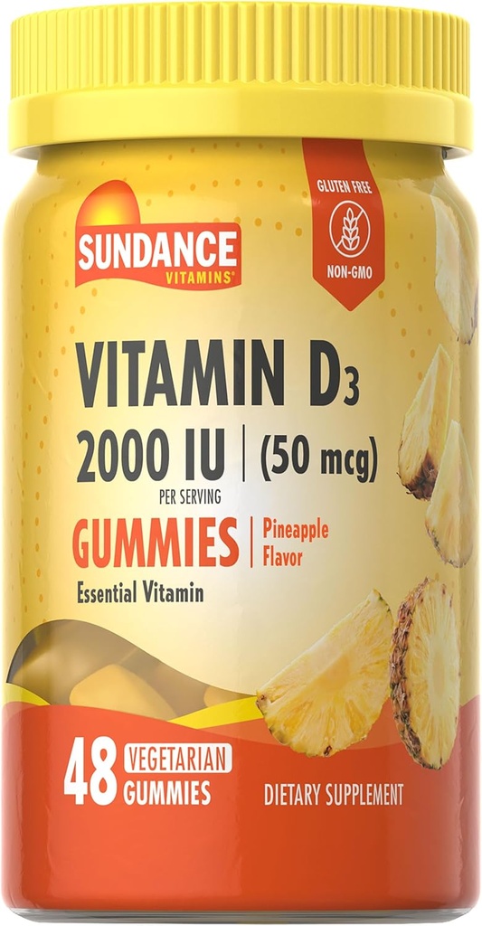 Sundance Vitamin D3 Gummies Note 124; 2000 IE