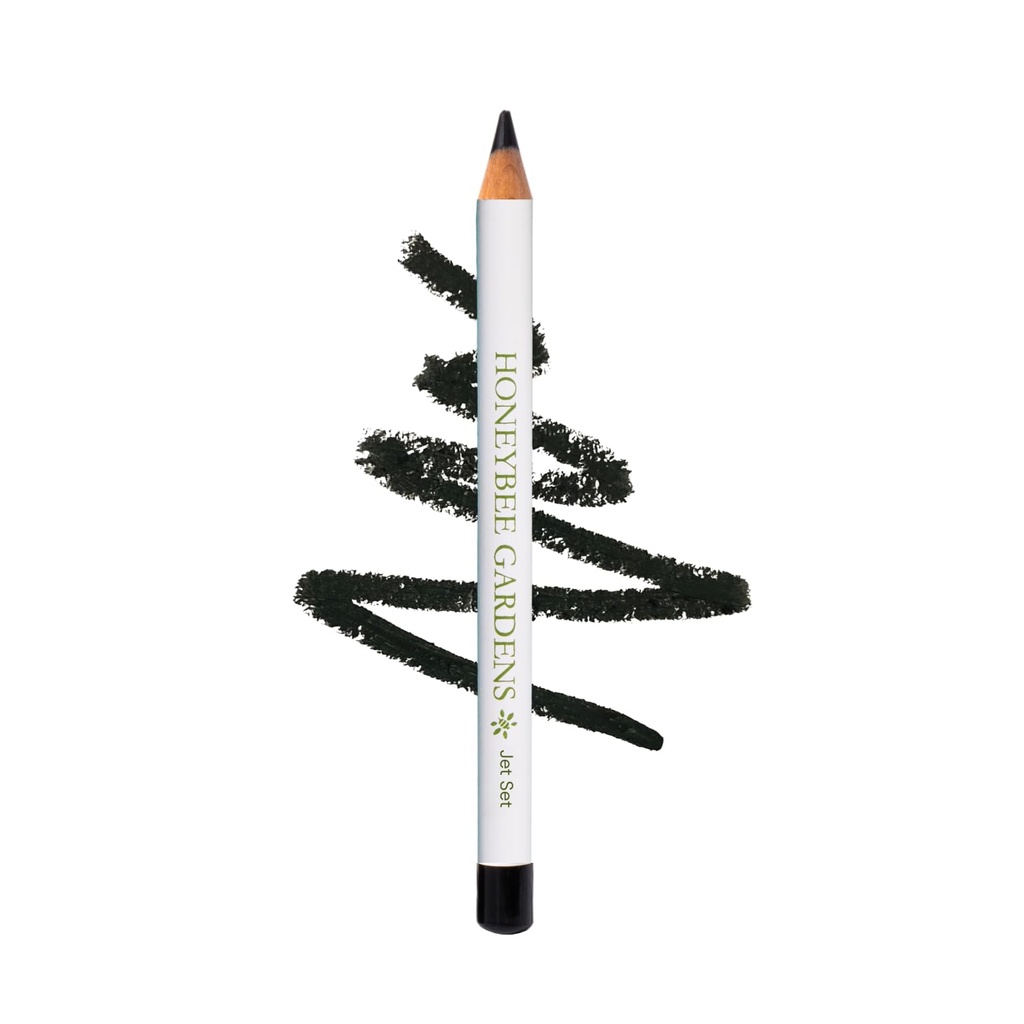 Honeybee Gardens Efformless Eye Liner Blyant i Jet Set Black, Rich Pigmentation, Glat, Long- Wearing, Vegan, Gluten- Free