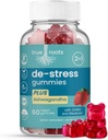 Stress Gummies samme dag Stress Relief C124; Destress and Calm C124; Ashwagandha, GABA, Melatonin, I- Theanine, Lemon Balm C124; Sugar Free Vegan 60 ct