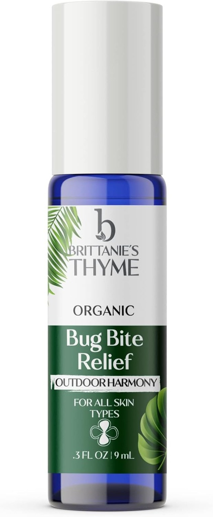 Brittanies Time Organic Bug Bite Relief - .3oz (pakke med 1) - Hurtig Relief fra Sten, Bite, Scrapes og Minor Burns